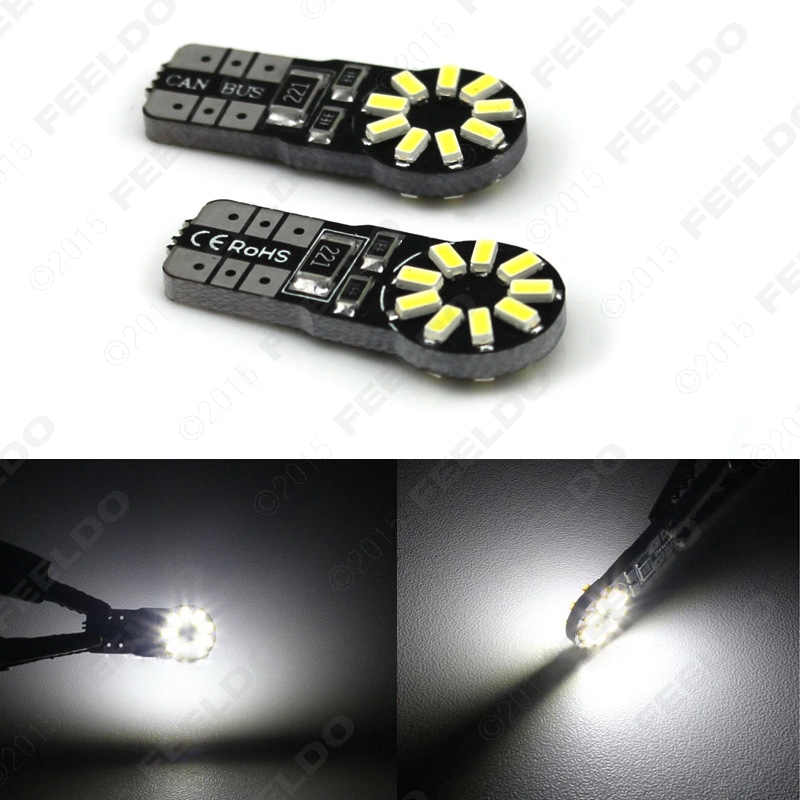 100 .  T10 194 W5W 2  6500  216lm 3014  18SMD Canbus     # FD-5296