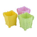 Retro Butterfly Pattern Makeup Brush Storage Box Home Office Storage Pencil Holder Pen Pot 3 Color