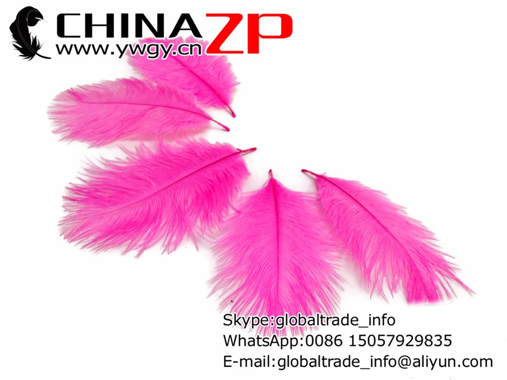 Small Ostrich Feathers, 1 Pack - HOT PINK Ostrich Small Confetti Feathers
