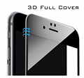 for iPhone 7 6 6S 7 Plus 3D full cover 9H 0 26mm Carbon Fiber Curved