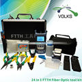 24 In 1 Fiber Optic FTTH Tool Kit with Visual Fault Locator 10mw Optic power meter