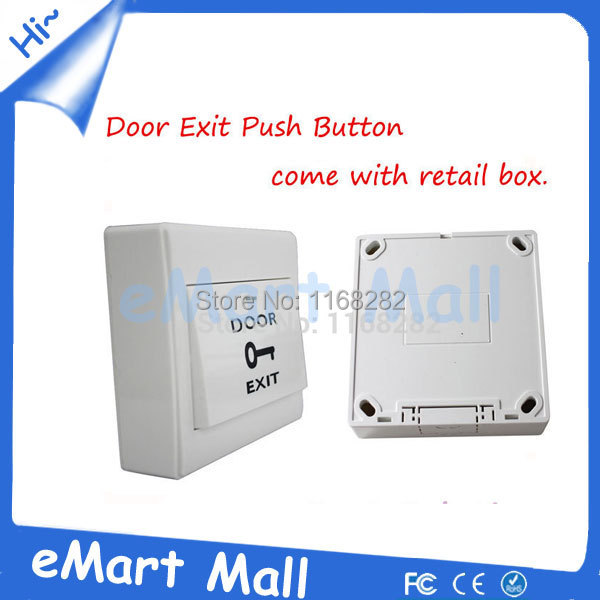 Гаджет  Free shipping WholeSale Door Exit Push Release Button Switch Light wall switch for Electric Access Control with retail box None Безопасность и защита