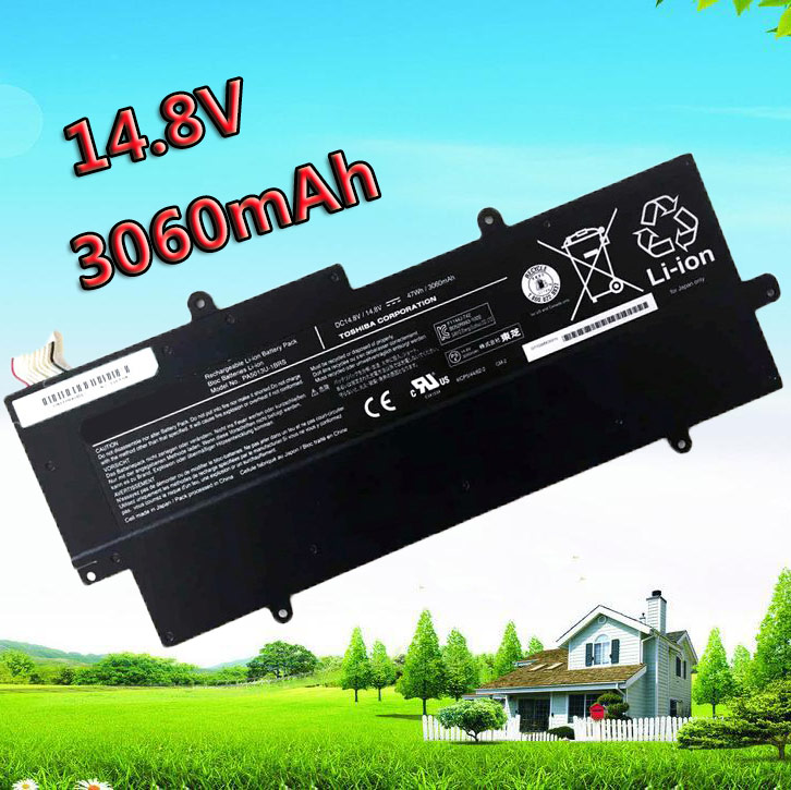 3060mAh 47Wh 14.8V Laptop Battery for Toshiba PA5013U-1BRS  PA5013U Portege Z830 Z835 Z930 8 cells