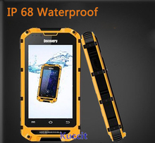 New version original Discovery V6+ MTK6572 Dual Core Android rugged Smartphone IP68 Waterproof phone Shockproof 3G GPS Z6 A8 V5
