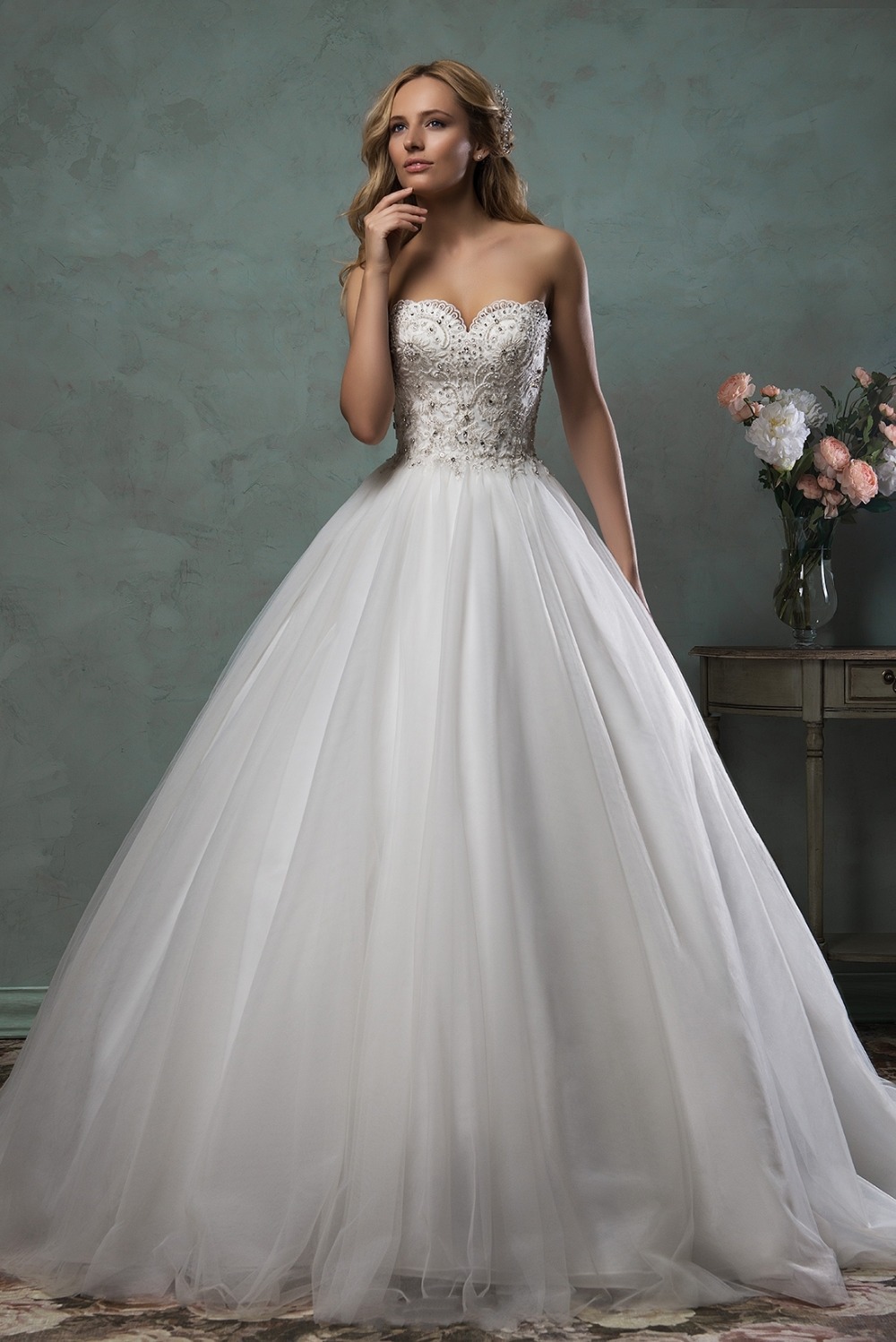 corset princess ball gown wedding dress « Bella Forte Glass Studio