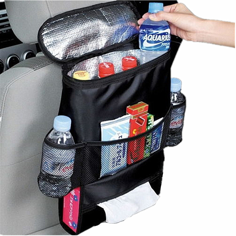 Image of Auto Car Back Seat Boot Organizer Trash Net Holder Multi-Pocket Travel Storage Bag Hanger for Auto Capacity Storage Pouch