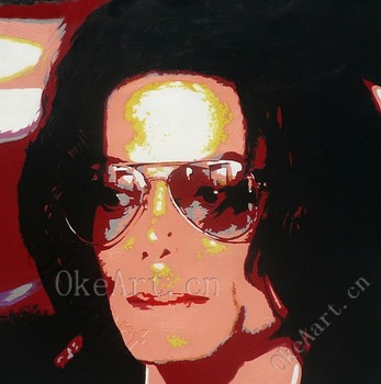 Hand Painted Modern Oil Painting On Canvas Pop Art Audrey Michael Jackson Portrait M003 Home Decoration - Hand-Painted-Modern-Oil-Painting-On-Canvas-Pop-Art-Audrey-Michael-Jackson-Portrait-M003-Home-Decoration.jpg_350x350