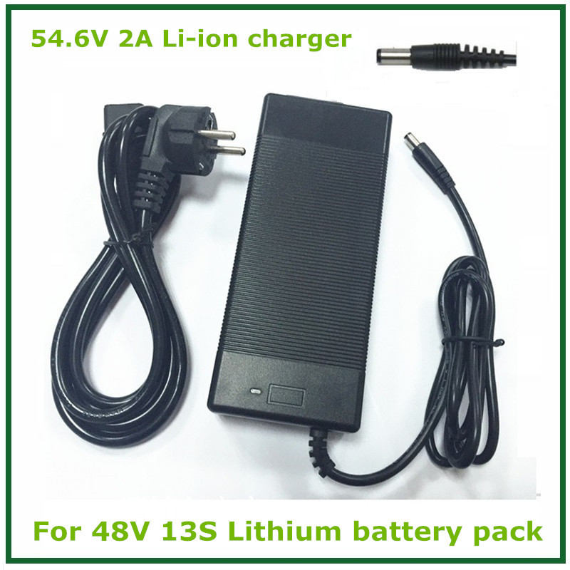 546v 2a Li Ion Charger For 48v 2a Battery Charger Dc Socketconnector For 48v 13s Lithium Ebike 2216