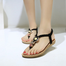 Women Sandals Ankle-Strap Flats Sandals Women Summer Shoes 2016 Sandale Femme Sandals Plus Size 41 42