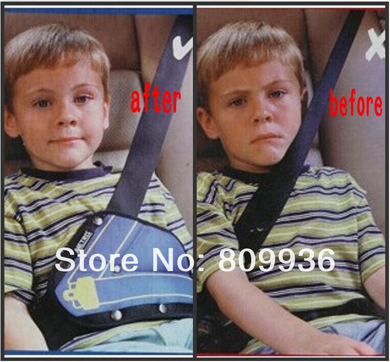 2014 child car safety belt adjuster child resistant safety belt protector shave