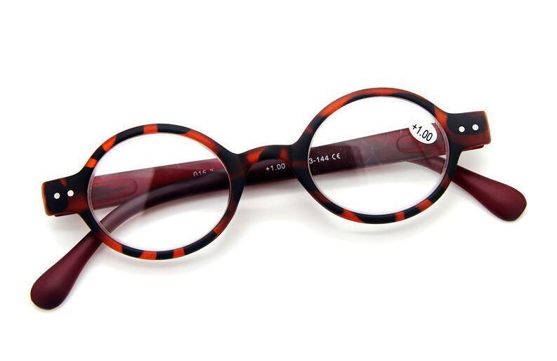 Womens Mens Small Retro Round Frame Clear Reading glasses ...