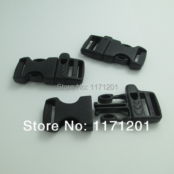 100pcs/lot 16mm Webbing Bag Buckles Plastic Buckles Whistle Side Release Buckles Paracord Buckles,48*21mm/pc