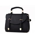 Two Belt Buckle Ornament Ladylike Handbag Japan And Korean Style Designer Small Flap Bag Cheap Fashion