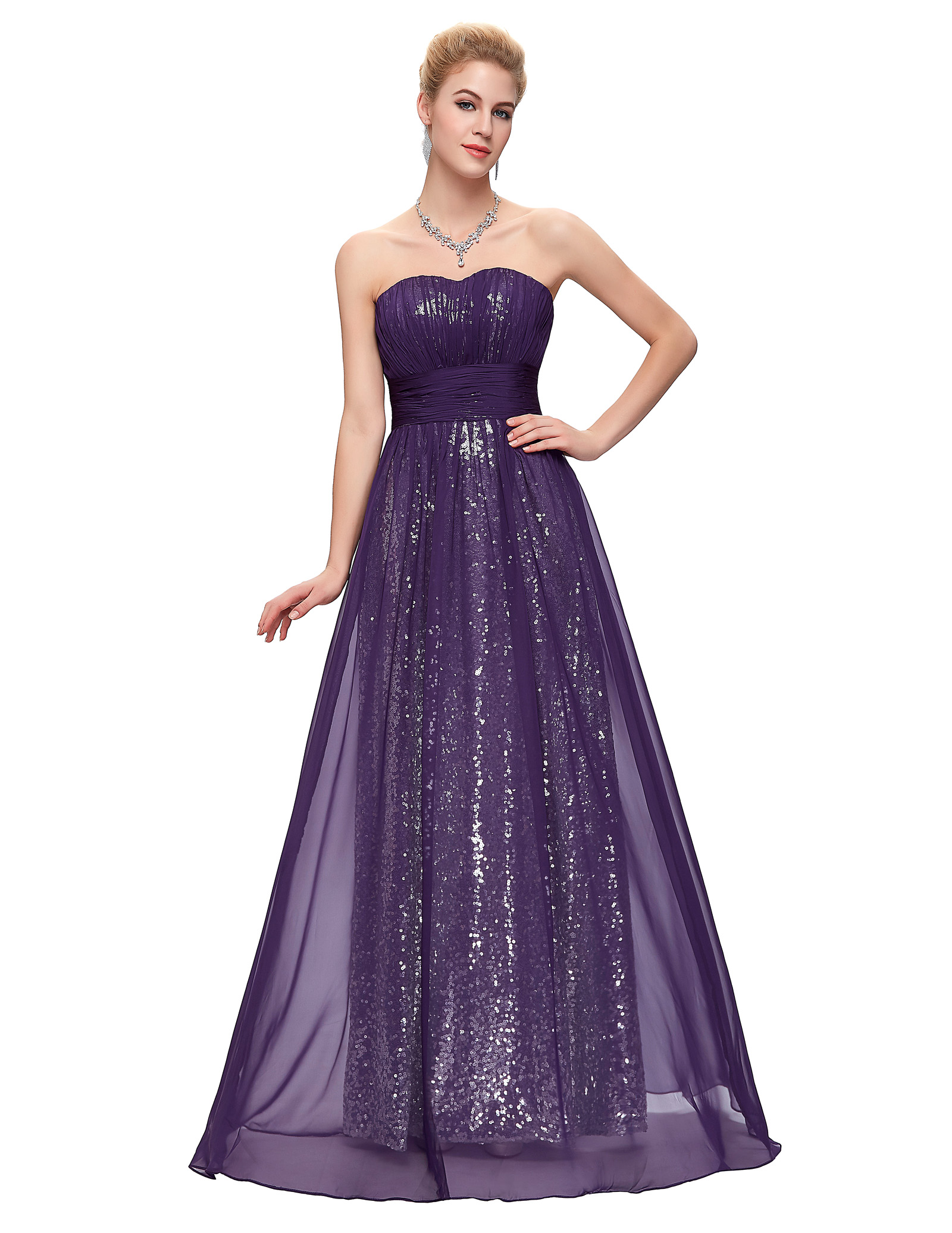 Shop by category Long, flowing sequin prom dresses evoke elegance and a rich, refined style. Look for something that sparkles from head to toe or consider strapless dresses that stand out with embellishments. especially when paired with pumps or prom sandals. Go for frocks in rich, dark colors like black, blue, burgundy or green. Look for sequins in.