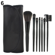 2015 7Pcs Professional Cosmetic Makeup Brush Tool Powder Blush Eyelash Brow Concealer Lip Brushes Kit Set 6F3A