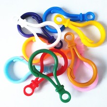 DIY Handmade Jewelry Accessories KeyRing Hooks Red Blue Pink Green Etc Plastic Lobster Clasp Keyring creative personality Gifts