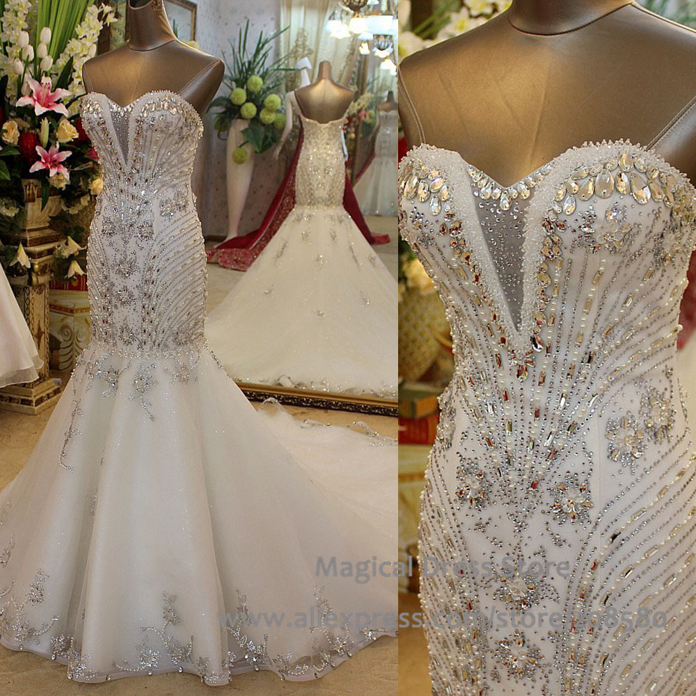 Tube Top Bandage Floor Length Rhinestone Wedding Dress Ball Gown