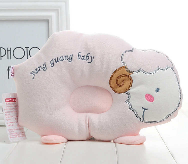 Comfortable Baby Pillow Cute Sheep Animal Pillow Pattern Kawaii Surname Headrest Fashion Print Baby Pillow Prevent Flat Head (2)