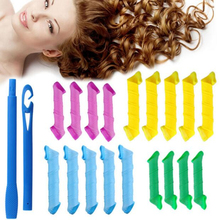 New Fashion 2016 18pcs set Convenient DIY Magic Circle Hair Styling Rollers Curlers Leverag perm BO