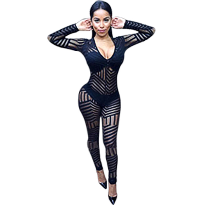 Body-Glove-V-Neck-Long-Sleeves-Black-Catsuit-LC60511-2