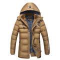 Thermal Brand Clothing Winter Coat Men Long Coat Cotton Padded Clothes Warm Jacket Bigger Size Cotton