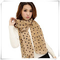 Sali 2016 Newly Design Stylish Girl Long Soft Silk Chiffon Scarf Wrap Polka Dot Shawl Scarve