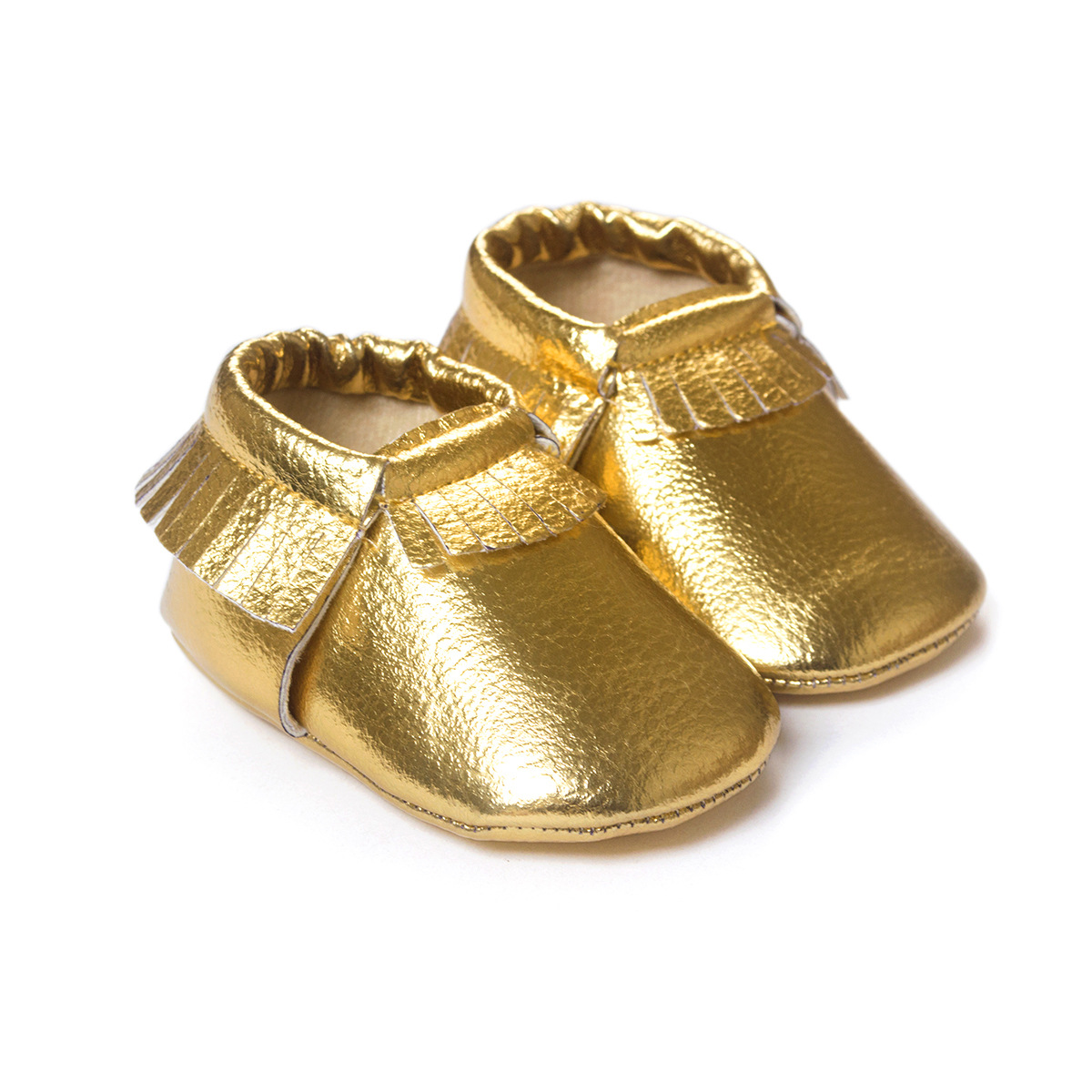 brass baby shoes