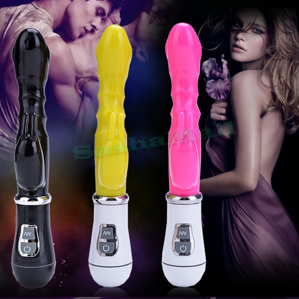 Multi-Function Dildo Rabbit Vibrator With Clitoris Stimulator G-Spot Rolling Sex Toy Big Vibrators F