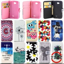 Fashion Print Flip Wallet Leather Case cover for LG L70 L65 D320 W5 Dual D325 MS323