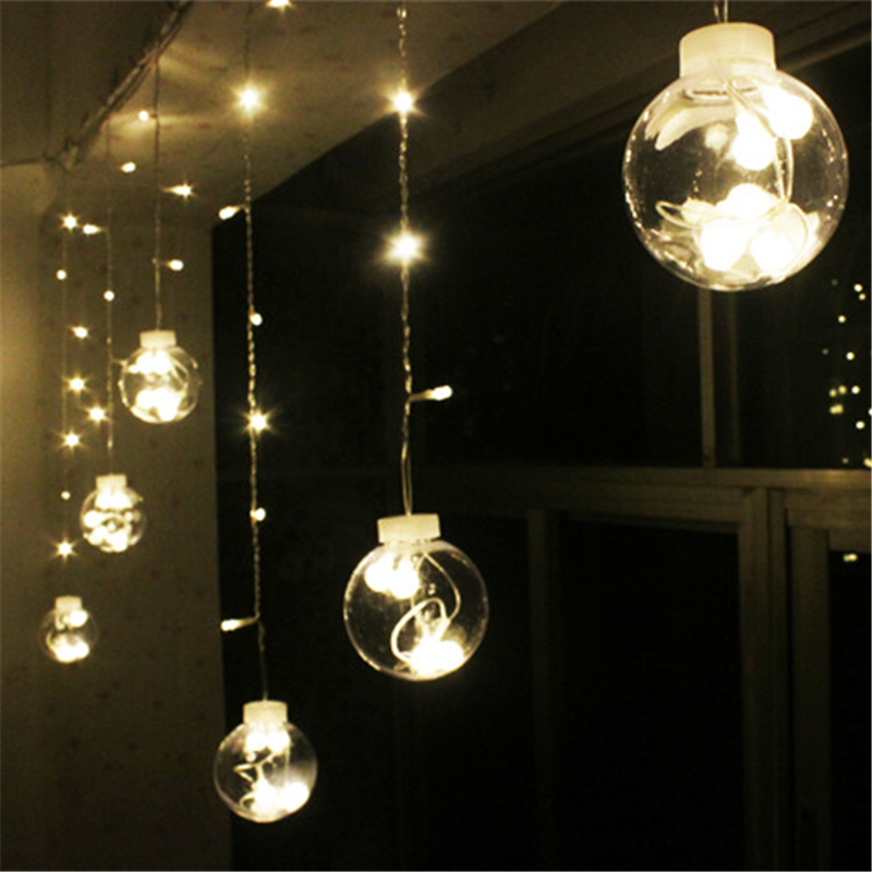 wedding decoration curtain led ball light plastic globe wedding decoration curtain led ball light plastic globe