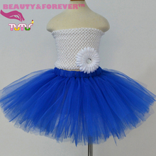 Elegant royal blue 1st birthday tutu skirt 12M to 8T