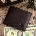 Nesitu Best Gift High Quality Vintage Coffee 100 Guarantee Real Genuine Leather Cowhide Men Wallets Card