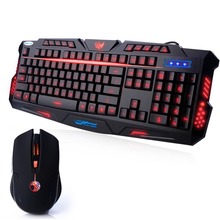 2016 Koolertron New LED Illuminated Ergonomic Gaming Keyboard Mouse USB Multimedia Backlight Backlit Ultra-thin USB Keyboard