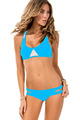 Black Blue Plus size XXL Women Swimwear Sexy Padding Hollow Out Bikini Bottoms maillot de bain
