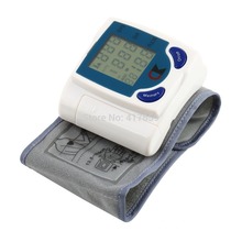 1 PC Digital LCD Wrist Arm Blood Pressure Monitor With Heart Beat Rate Pulse Measure Health