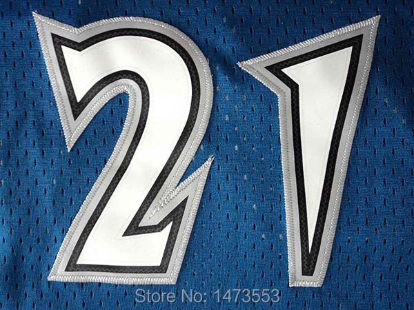 Minnesota #21 Kevin Garnett Blue Jersey_01
