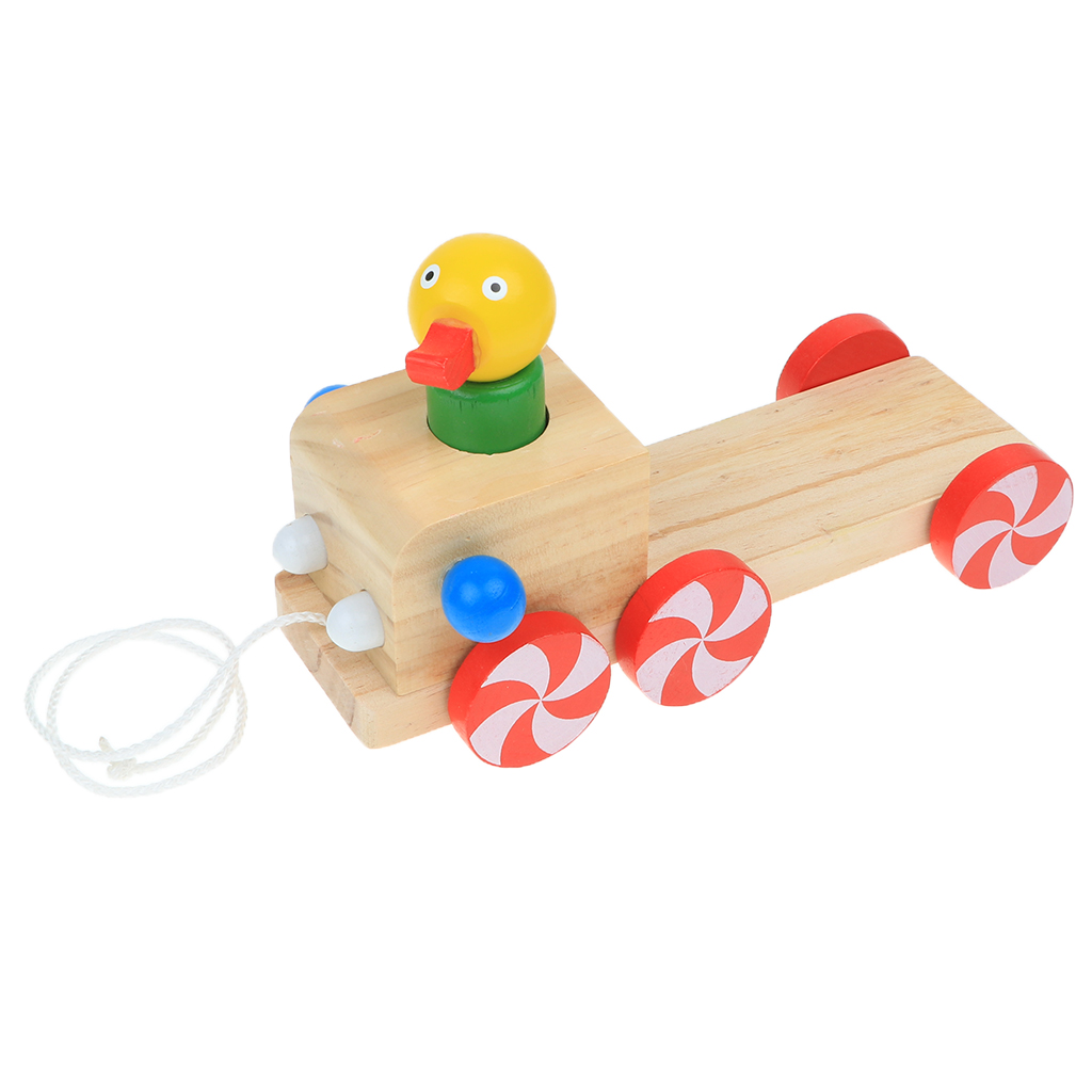 Walking Toys for Babies and Toddlers Bigjigs Toys Wooden Duck Push Along