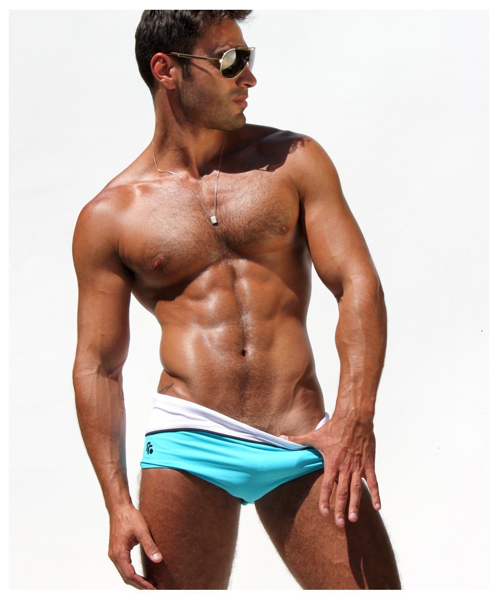 1pcs Mens Sexy Swimwear Swimsuirts Swimming Briefs Bikini Pouch 2014 New AQ...
