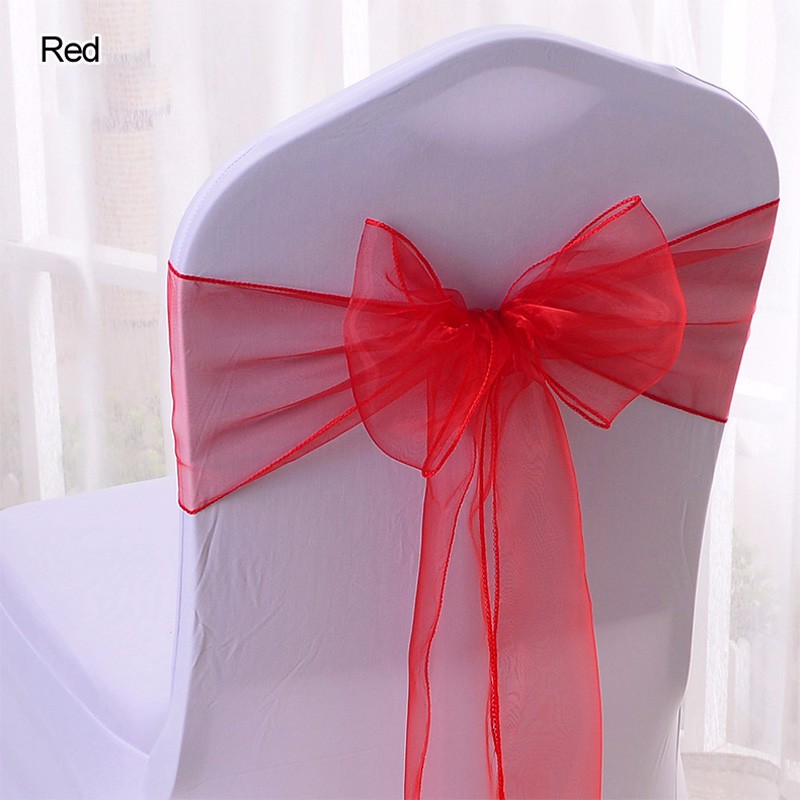 200pc Organza Chair Sashes Bows Wedding Banquet Party Event Decor New FREE S&H 
