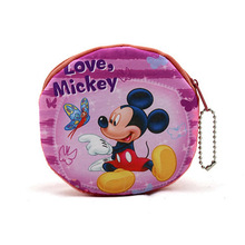 New 2015 Cute Cartoon Totoro Rilakkuma Minnie Mickey Children Plush Coin Purse Zip Change Purse Wallet