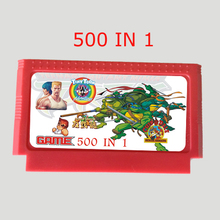 500 In 1 Game card Real 400 Games 60 Pin 8 Bit Game cartridge Custom sticker/cover Best selling!