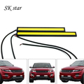 Car styling 2pcs 14cm COB LED Lights DRL Daytime Running Light car lights For Universal Car