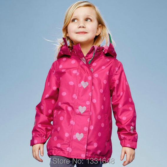 2015 Autumn winter children clothing cotton padded girls clothes print coat kids hooded brand jackets waterproof  3-12Y