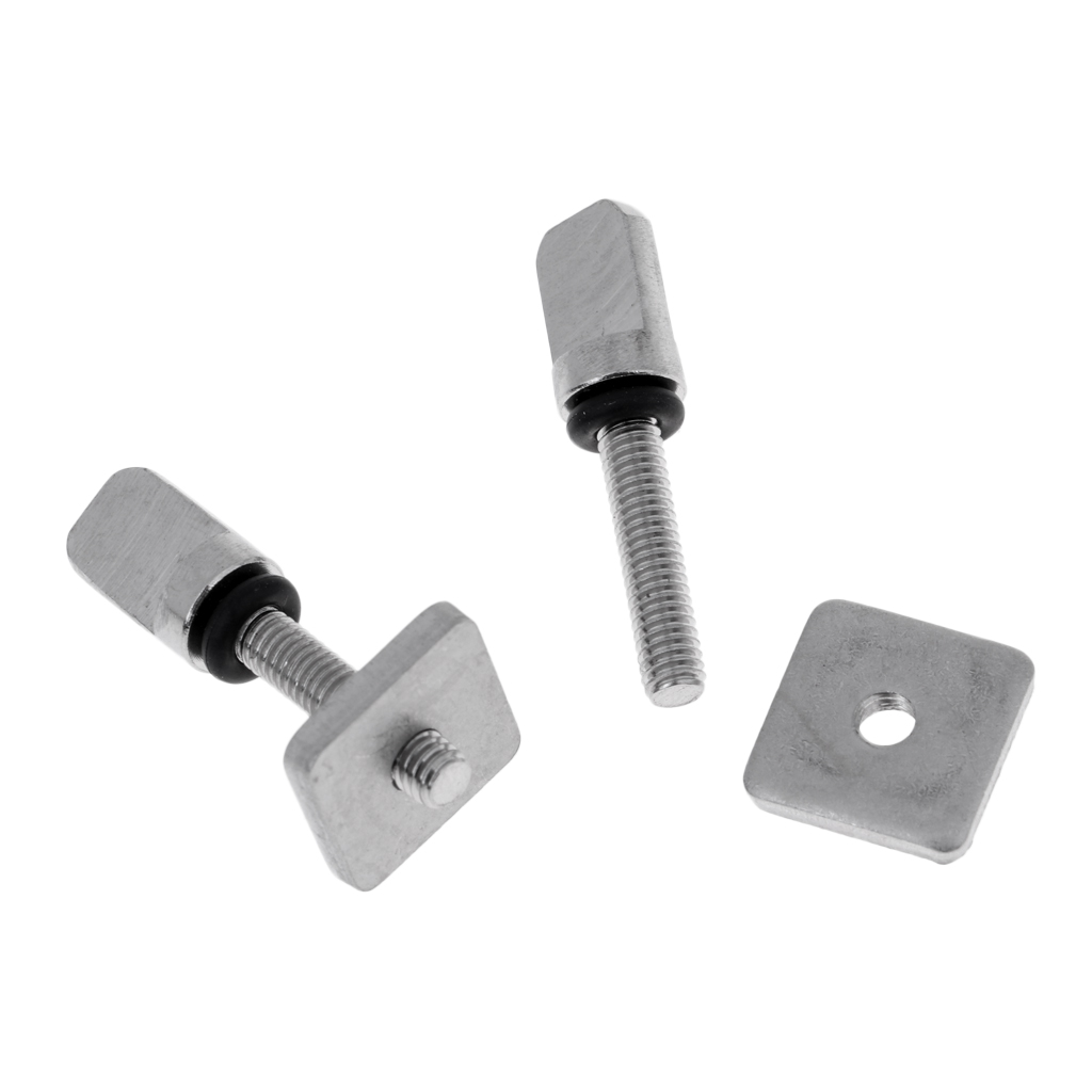 2 Sets 316 Stainless Steel Surf Thumb Fin Screw For Longboard 