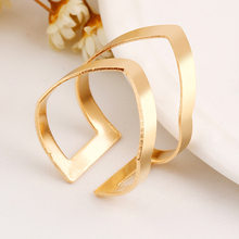 New Elegant Jewelry Environmental Simple Exquisite Rings Double Layer Arrow Geometry Ring Heart Jewelry For Women