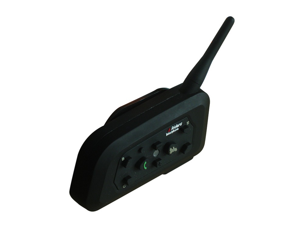 2PCS Free shipping 1200M Motorcycle Bluetooth Helmet Intercom for 6 riders BT Wireless Waterproof Interphone Headsets