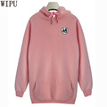 WIPU lengthen Hoodie Son Goku Sun Wukong Winter Fleece Dragonball Hoodies Streetwear Pink Pullover hoodies men