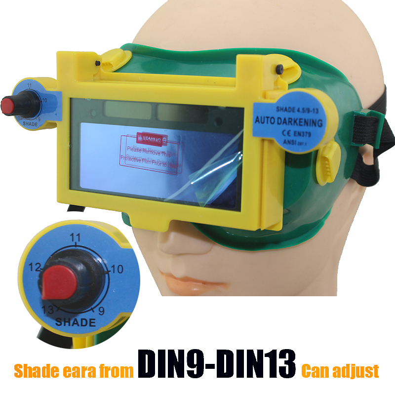 Darken shade DIN9-DIN13 Solar Auto Darkening Welding Helmets Mask /eyes mask/welder goggles/tools for Mig Tig MMA equipment Darken shade DIN9-DIN13 Solar Auto Darkening Welding Helmets Mask /eyes mask/welder goggles/tools for Mig Tig MMA equipment