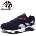 AD AcolorDay Krasovki Lace Up Patchwork Mens Shoes Casual Spring Autumn High Quality 2017 Fashion Classic