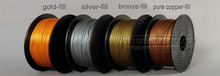 Wholesale 3D Printer Filament Pure copper Fill color 1 75mm 0 8kg 2 2lbs Metal Consumable